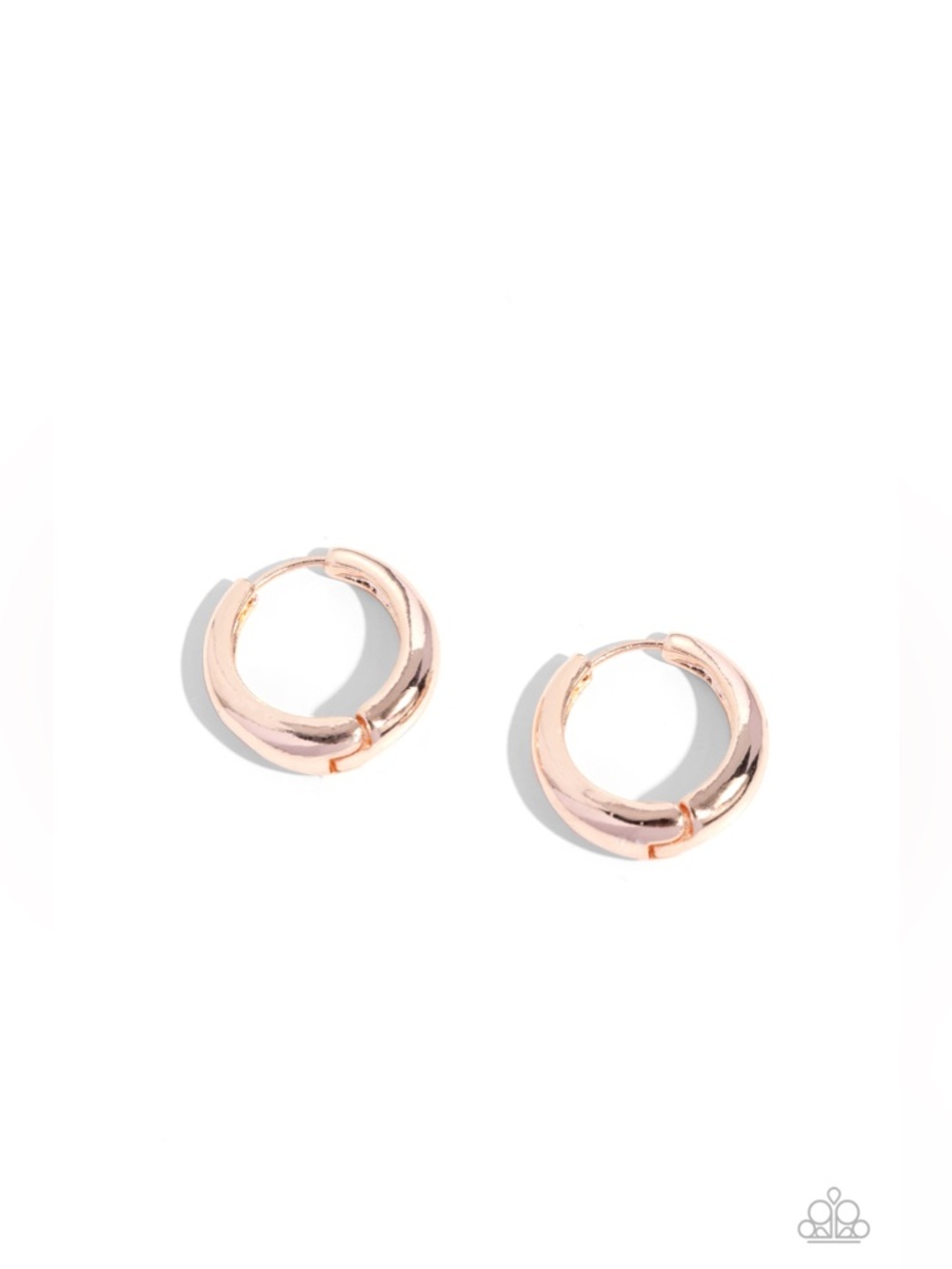 Streamlined Status - Rose Gold Earrings